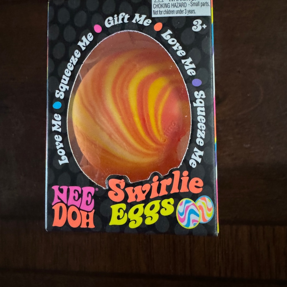 NeeDoh Swirlie Eggs Squishy Sensory Toy